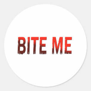 Bita mig runt klistermärke