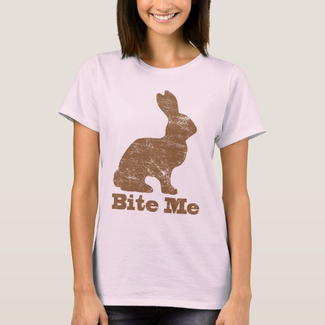 Bita mig skjortan för chokladpåskhare T T-shirt (Framsida)