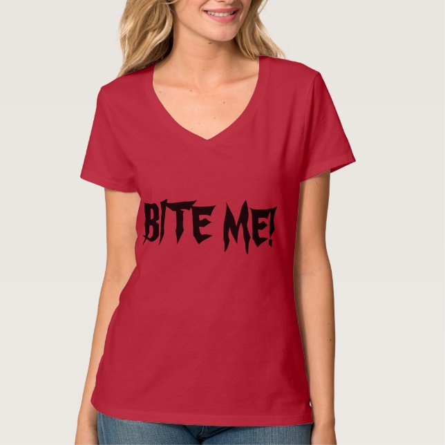 Bita mig! t-shirt (Framsida)
