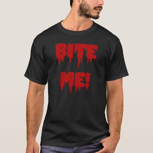 Bita mig tee shirt (Framsida)