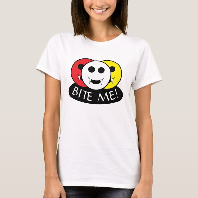 Bita mig! Vampire T Shirt (Framsida)