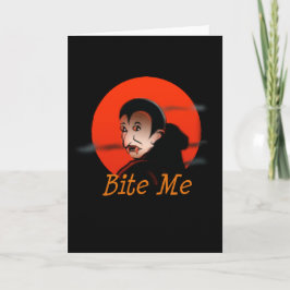 Bita mig vampyren Halloween Kort