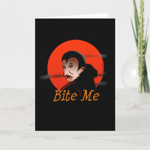 Bita mig vampyren Halloween Kort