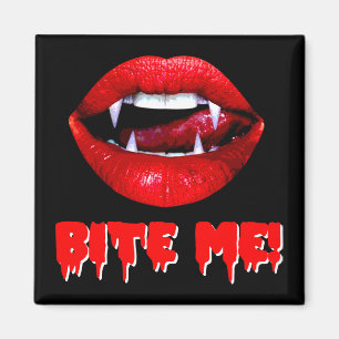 Bita mig vampyren Halloween Magnet