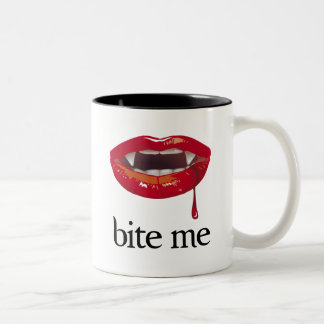 Bita mig vampyren Två-Tonad mugg