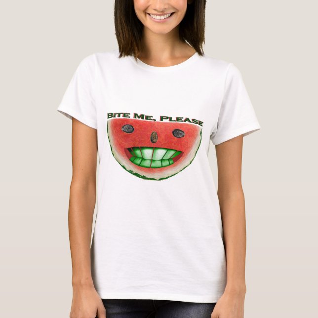 Bita Mig Vattenmelon T-shirt (Framsida)