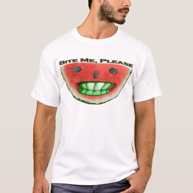 Bita Mig Vattenmelon Tee Shirt (Framsida)