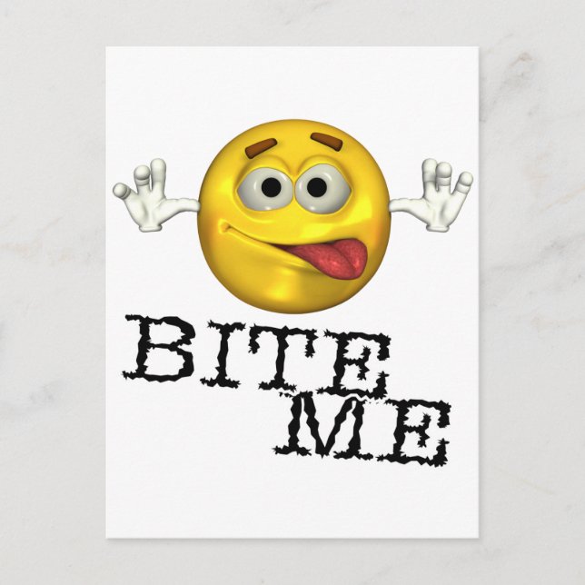 Bita mig! vykort (Framsida)