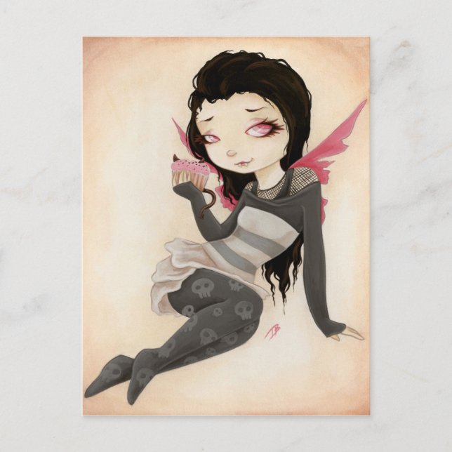 Bita- Vampire goth Cupaka Postcard Vykort (Framsida)
