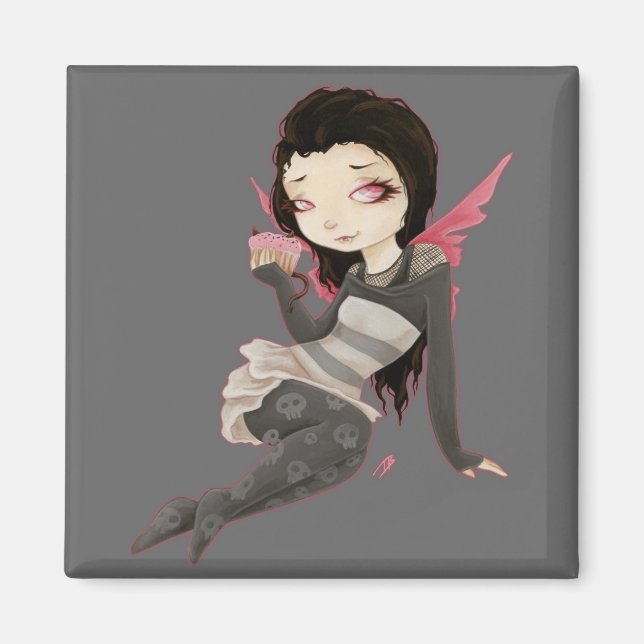 Bita- Vampire goth Cupkaka Magnet (Framsidan)