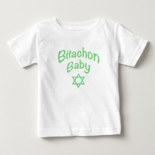 Bitachon Baby Grönt T-shirt (Framsida)