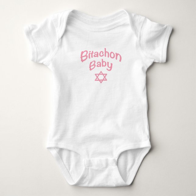 Bitachon Baby Rosa Infant Bodykostym T Shirt (Framsida)