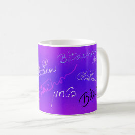 Bitachon lila mugg