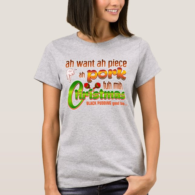 Bitah fläsk / Trini jul T Shirt (Framsida)