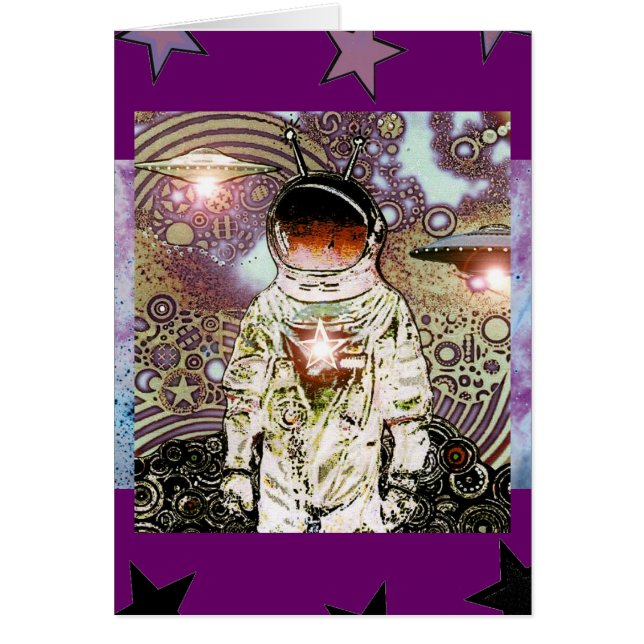 Bitar av utrymme -5- hälsningskort (Framsidan)