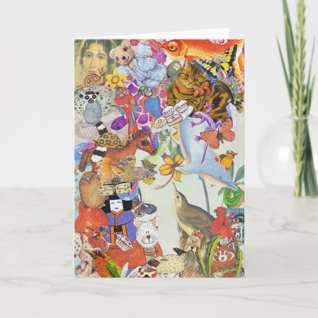 Bitar & kort för hälsning för egennamnCollage 2 (Framsida)