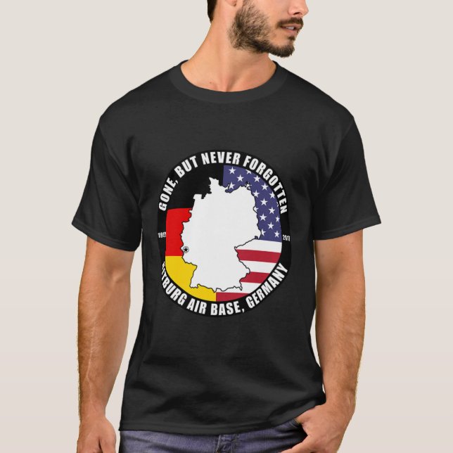 Bitburg Luft bas Tyskland militärbas Veteran T-S T Shirt (Framsida)