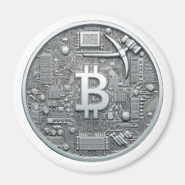 BitCap BitCoin Silver Magnet