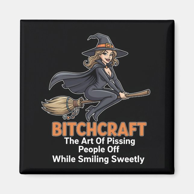 ’BITCHCRAFT’ | Funny Ord Definition Magnet (Framsidan)