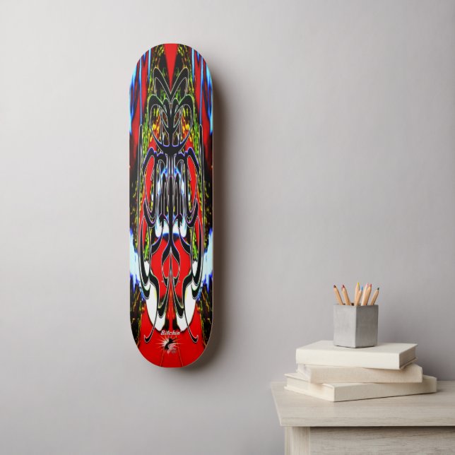 Bitchin' g-katt Pro Mini Skateboard Bräda 18,5 Cm (Väggkonst)