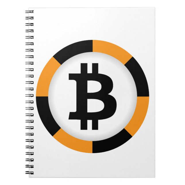 Bitcoin 13 anteckningsbok med spiral (Framsidan)