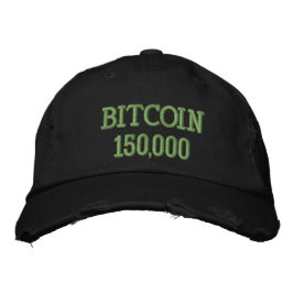 Bitcoin 150000 Celebration Broderad Keps