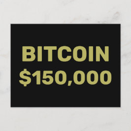 Bitcoin 150000 Celebration Vykort