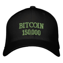 Bitcoin 150000 firande broderad keps