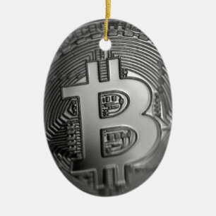 Bitcoin 16 julgransprydnad keramik