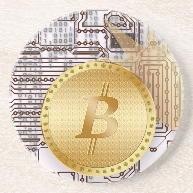Bitcoin 18 underlägg sandsten (Framsidan)