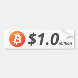 Bitcoin $1,0M ($1 000 000) 1 miljon Bildekal