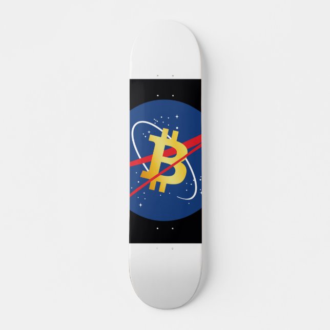 #Bitcoin 2 Måne Skateboard (Framsida)