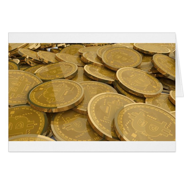 Bitcoin 7 hälsningskort (Framsidan Horizontal)