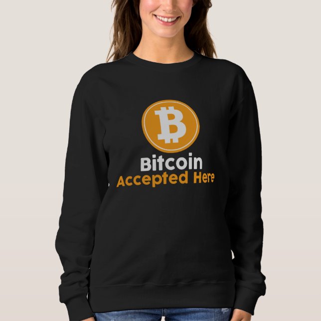 Bitcoin Accepted Here T Shirt (Framsida)