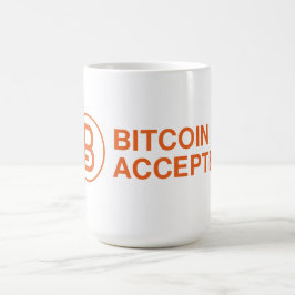 Bitcoin accepterad Mugg