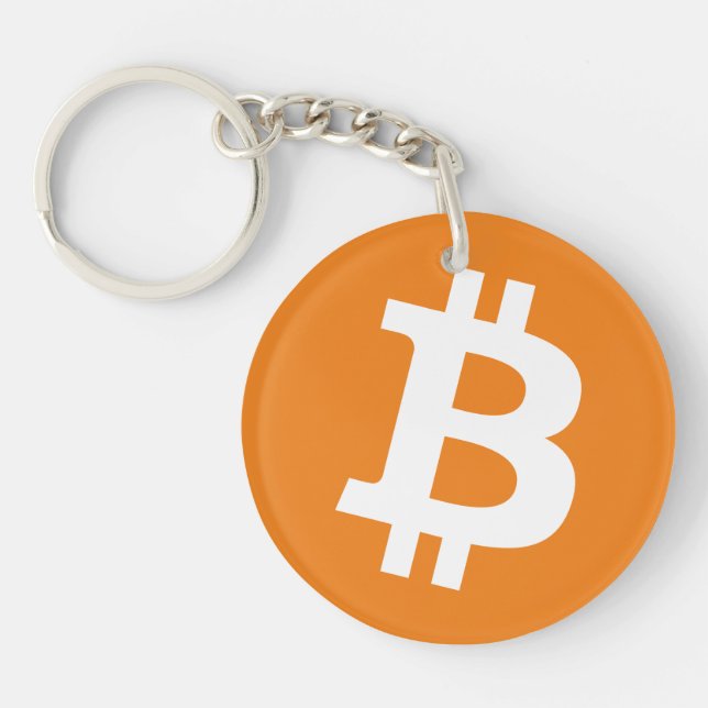 Bitcoin Akryl Nyckelring Rep (Framsidan)