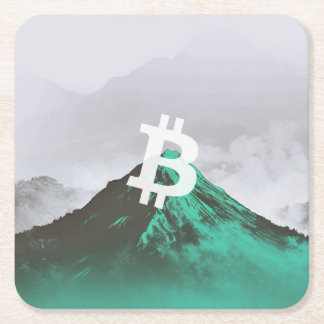 Bitcoin All-Time-High (ATH) Underlägg Papper Kvadrat