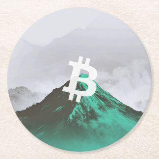 Bitcoin All-Time-High (ATH) Underlägg Papper Rund