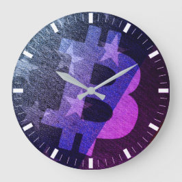Bitcoin Amerika ₿ (Neon) Stor Klocka