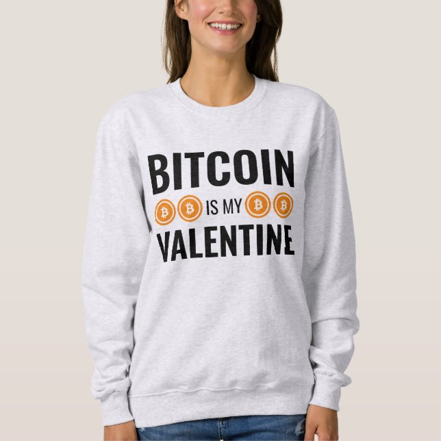BITCOIN ÄR MIN VALENTIN Kul kryptovaluta T Shirt (Framsida)