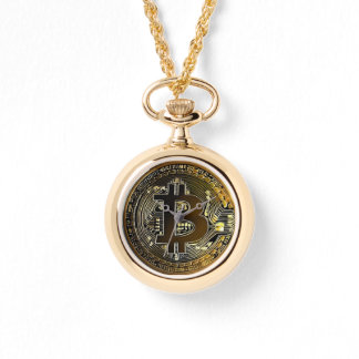 Bitcoin Art Guld Womans Watch Armbandsur