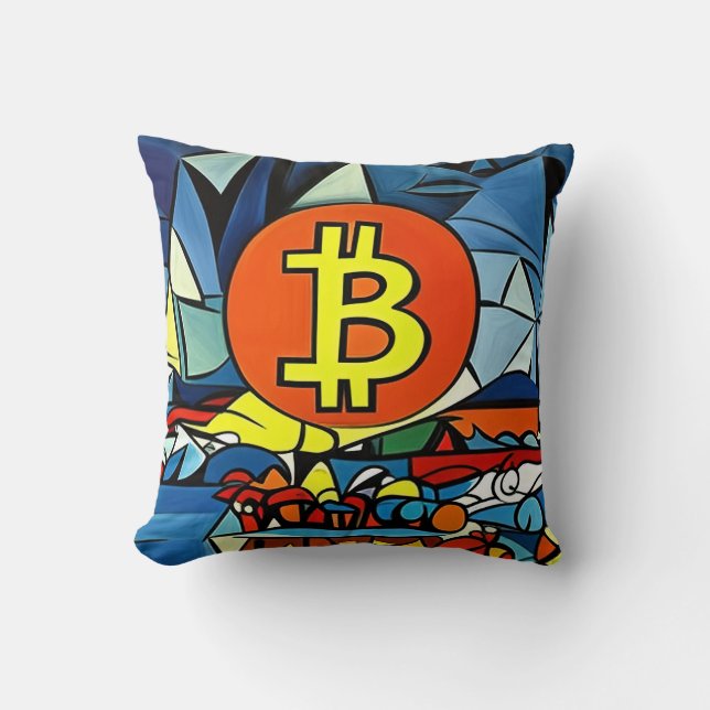 Bitcoin Art Kudde (Framsida)