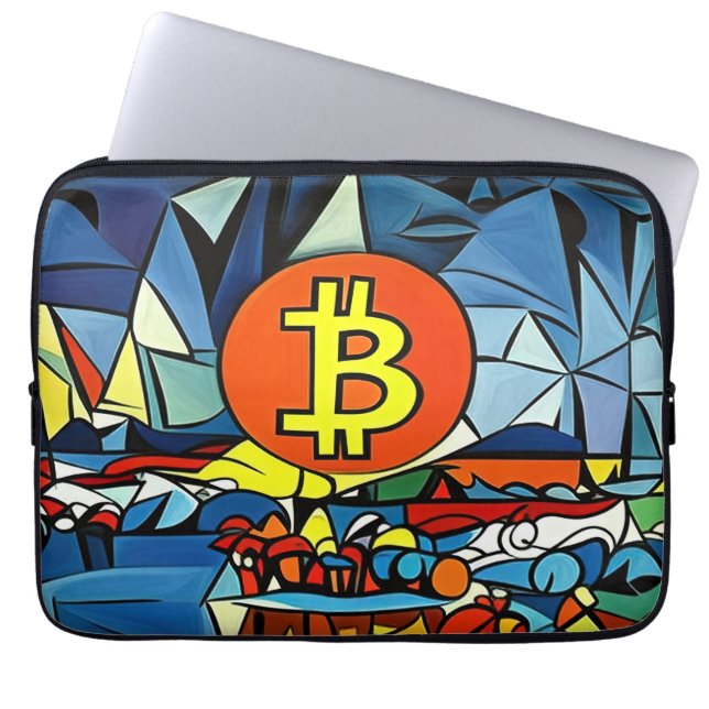 Bitcoin Art Laptop Fodral (Framsidan)