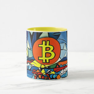Bitcoin Art Mugg