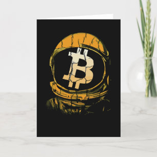 Bitcoin Astronaut - Bit Me QR-kod vi accepterar Bt Tack Kort