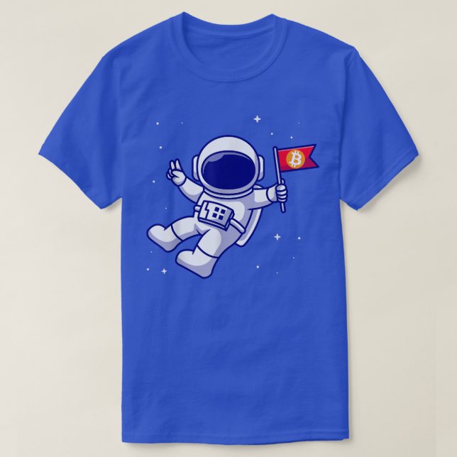 Bitcoin Astronaut Bitcoin HODL BTC T Shirt (Design framsida)