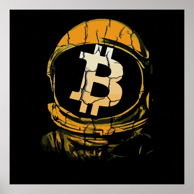 Bitcoin Astronaut-Crypto Astronaut Poster (Framsidan)