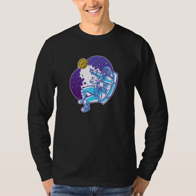 Bitcoin Astronaut T Shirt (Framsida)