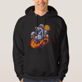 Bitcoin Astronaut till måne - BTC Crypto Hoodie