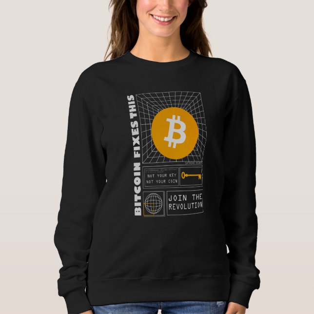 Bitcoin åtgärdar den här 90-talets Retro Cyber-Fut T Shirt (Framsida)